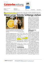 Gewerbezeitung: Pubblicato il 24.03.2023: Wenn junge Talente Schlange stehen